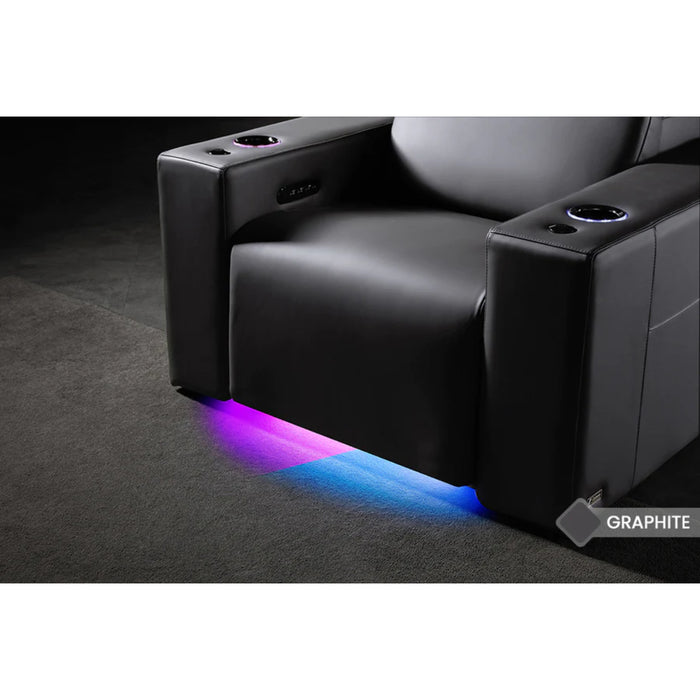 Valencia Theater Seating Barcelona Grand Ultimate Edition Graphite w/ XL Option Home Theater Seating