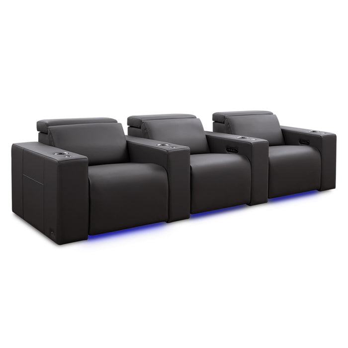 Valencia Theater Seating Barcelona Grand Ultimate Edition Graphite w/ XL Option Home Theater Seating