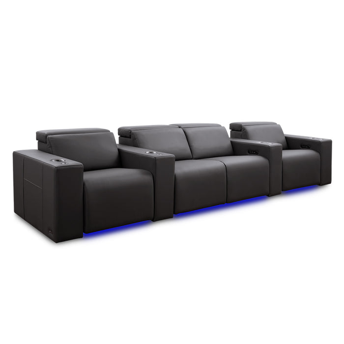 Valencia Theater Seating Barcelona Grand Ultimate Edition Graphite w/ XL Option Home Theater Seating