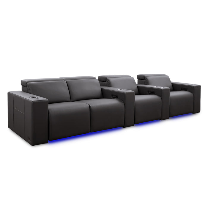 Valencia Theater Seating Barcelona Grand Ultimate Edition Graphite w/ XL Option Home Theater Seating