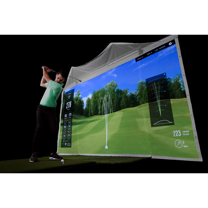 Rapsodo MLM2Pro Launch Monitor | HomeCourse Golf Wall Mount Golf Simulator Package