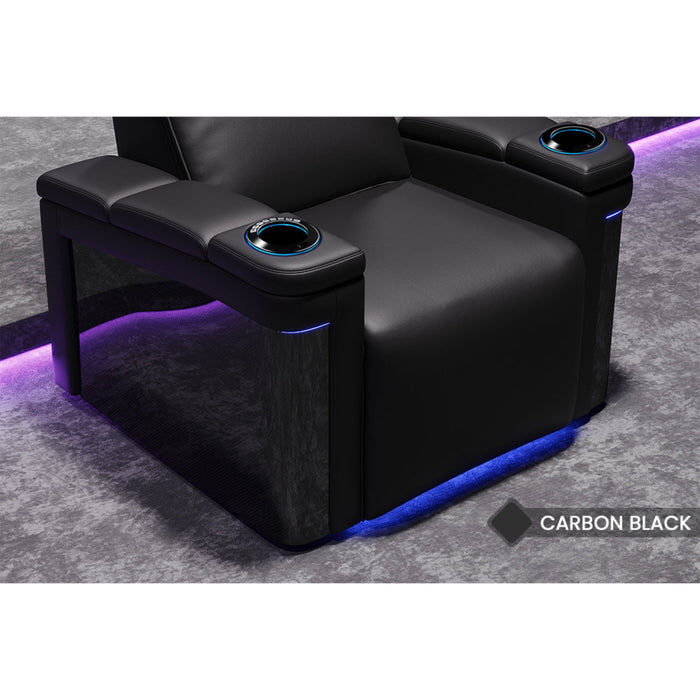 Valencia Monza Carbon Fiber Home Theater Seating