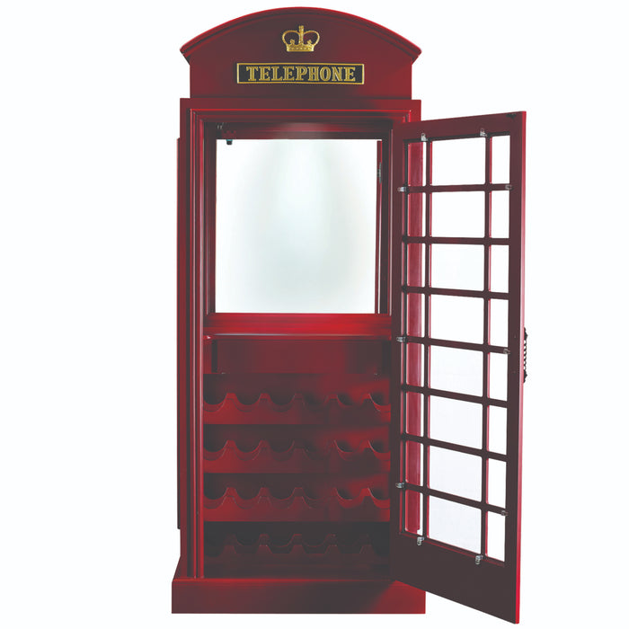 RAM Game Room Old English Telephone Booth Bar Cabinet