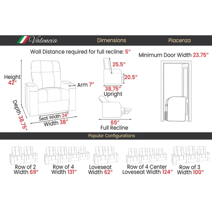 Valencia Theater Seating Piacenza Luxury Edition