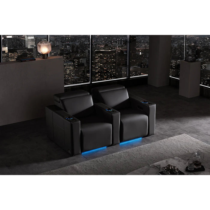 Valencia Theater Seating Barcelona Ultimate Luxury Edition Graphite w/ XL Option Home Theater Seating