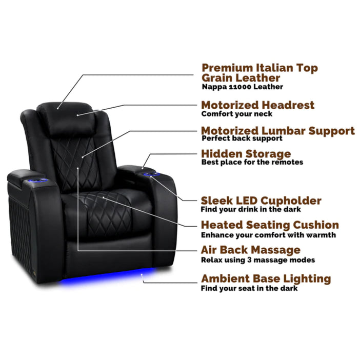 Valencia Theater Seating Tuscany Heat & Massage Home Edition Home Theater Seating