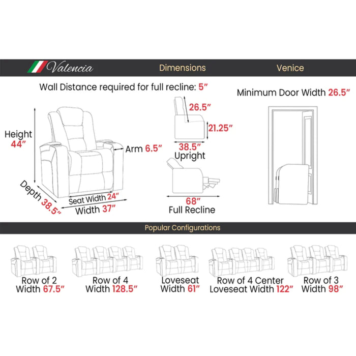 Valencia Theater Seating Venice Home Theater Seating