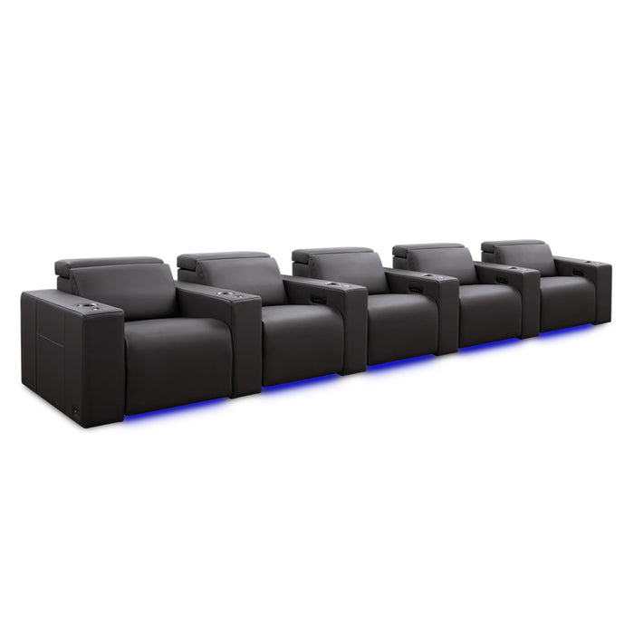 Valencia Theater Seating Barcelona Grand Ultimate Edition Graphite w/ XL Option Home Theater Seating